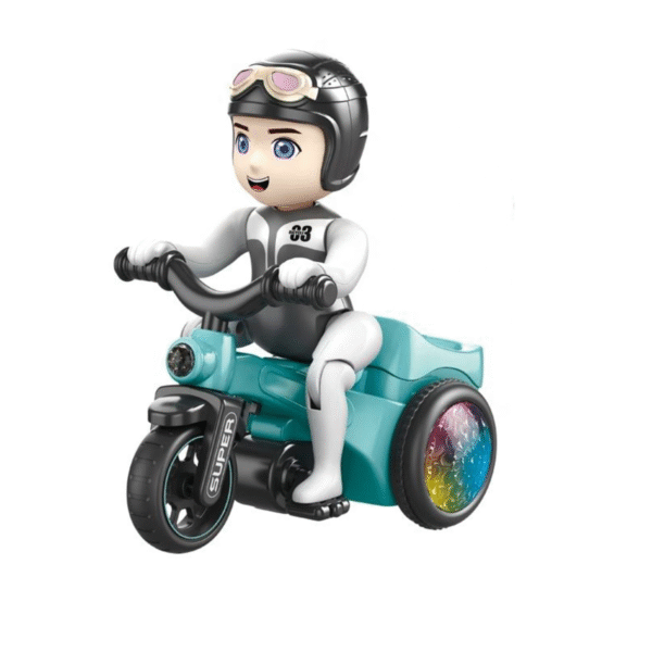 Didai 03 Bicycle Go Toy with Lights, Music & 360° Rotating Action – Multicolor