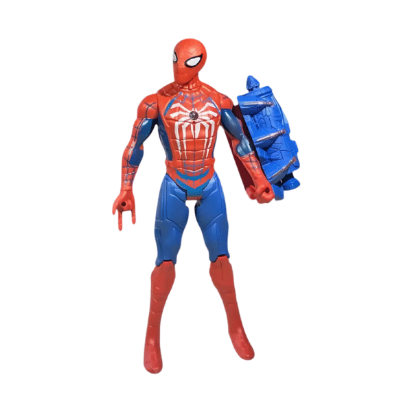 Avengers Spiderman Action Figure – Arm Launcher & LED Light Toy for Kids 3+