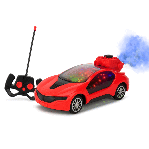 Toyboi Spray 3D Smoke RC Car with Lights, Sound & Water Mist