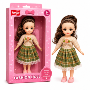 ToyBoi Fashion Doll for Kids with Stylish Dress & Long Hair, 3+ Years
