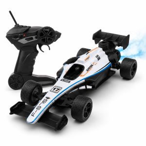 ToyBoi 1:14 RC Formula Racing Car with Spray, LED Lights & Drift