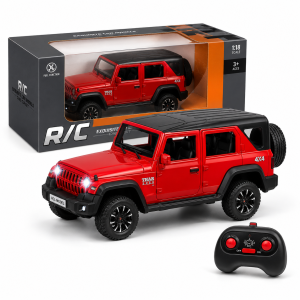 ToyBoi 1:18 RC Off-Road SUV with Smoke, LED Lights & Sound